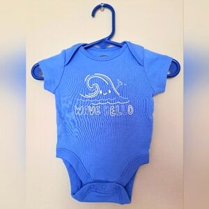 Old Navy 0-3 "Wave Hello" Month Onesie